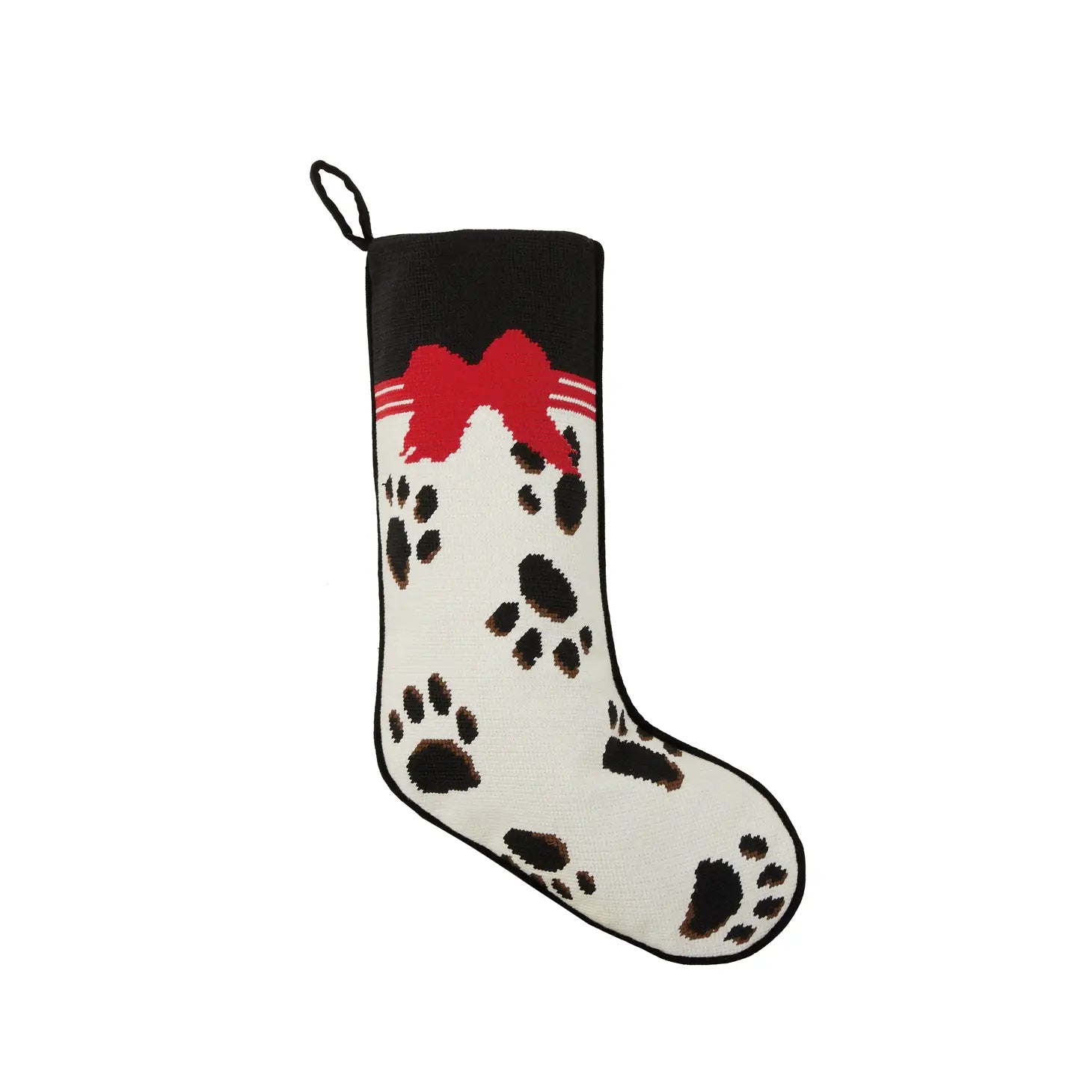 Peking Handicraft - Stocking Black Paws on White