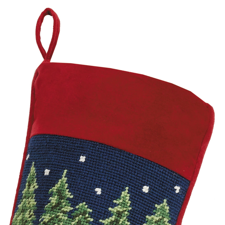 Peking Handicraft - Stocking Santa Sleigh Needlepoint