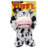 Tuffy Dog Toys - Mighty Angry Animals Cow Plush Squeaky Dog Toy
