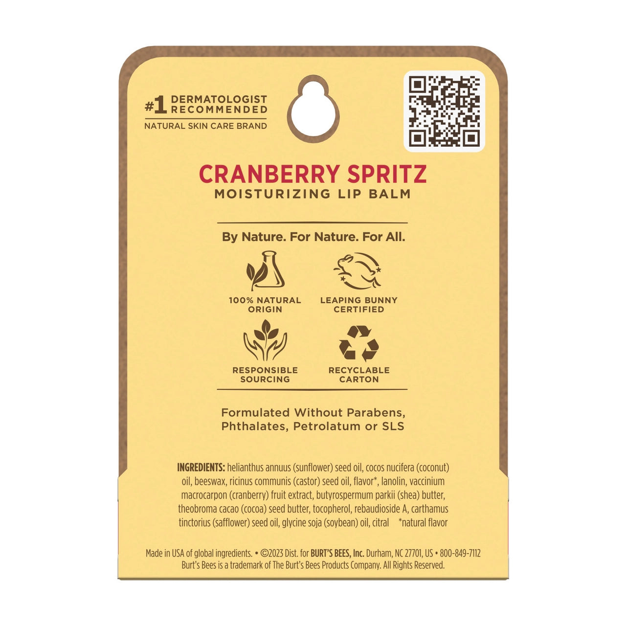 Burt's Bees - Lip Balm Cranberry Spritz