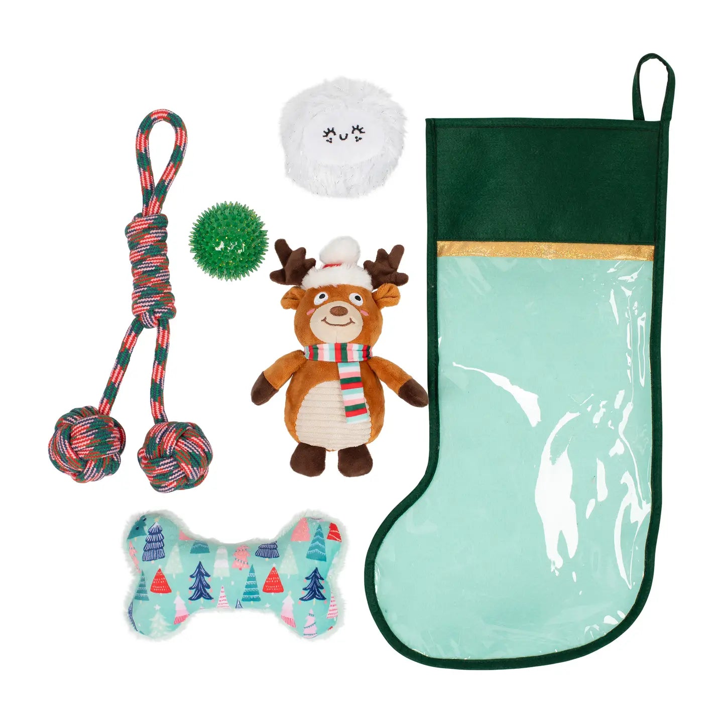 Petshop by Fringe Studio - Dog Toy Stocking Happy Pawlidays