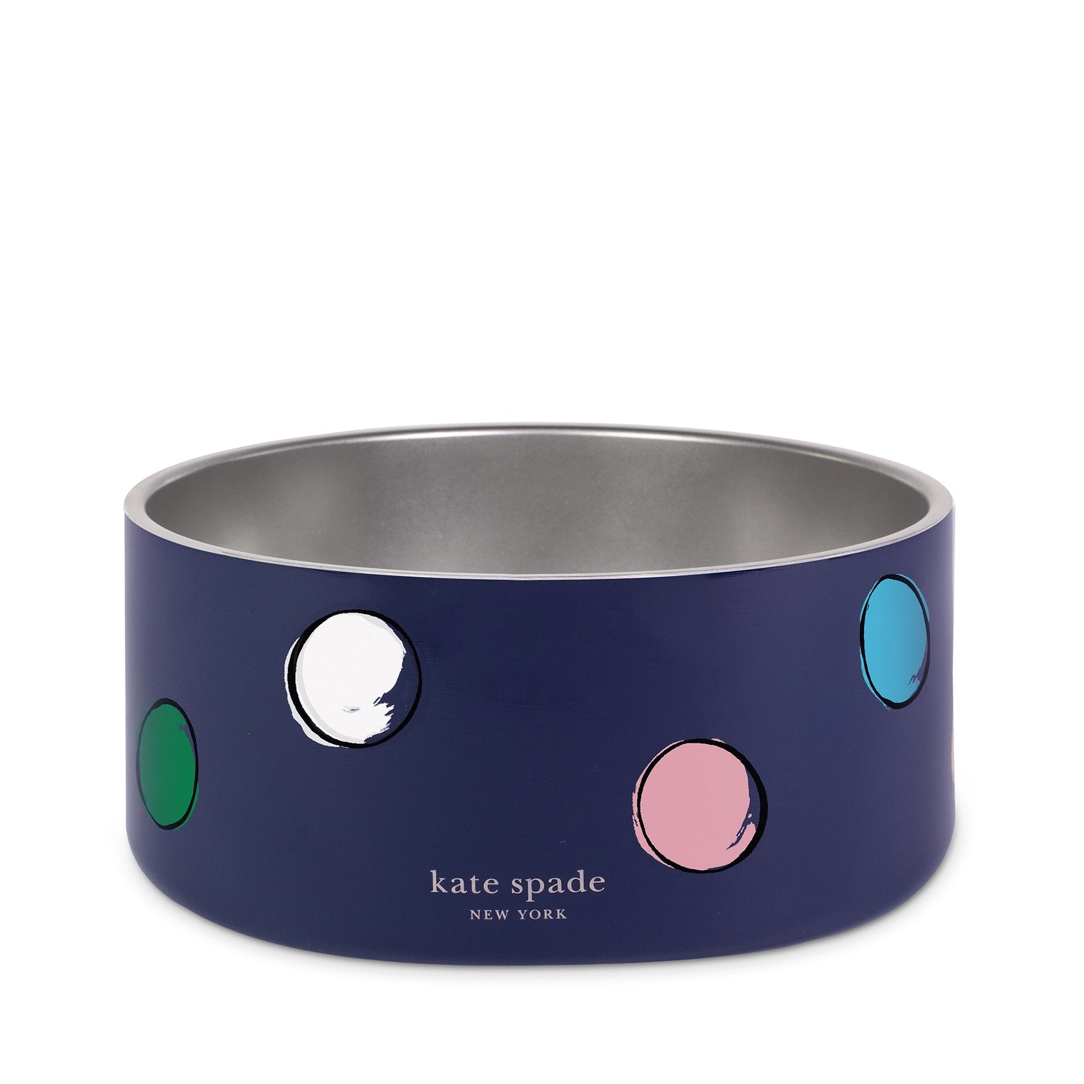 Kate Spade - Large Dog Bowl Watercolor Dot