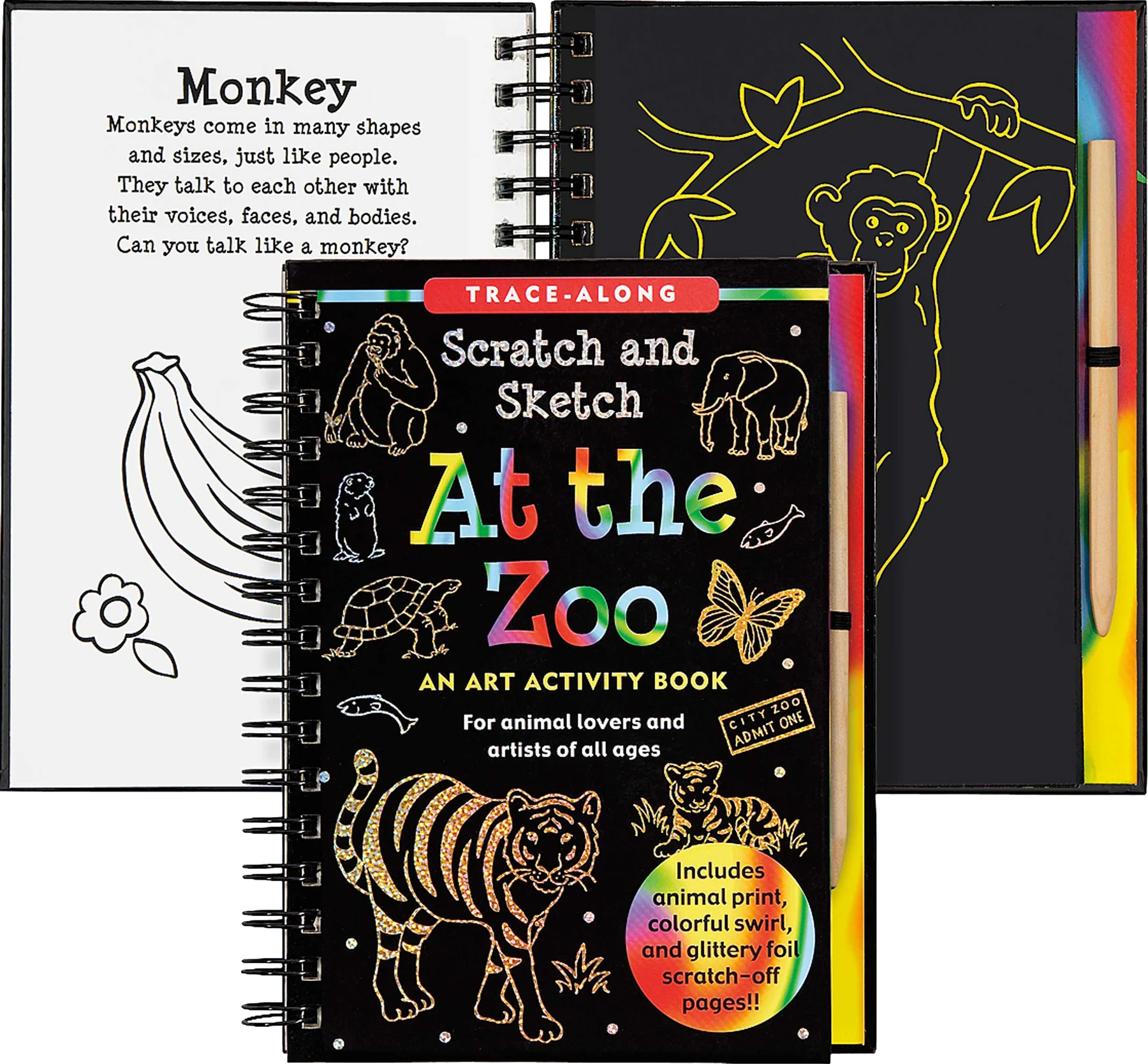 Peter Pauper Press - Scratch & Sketch At the Zoo