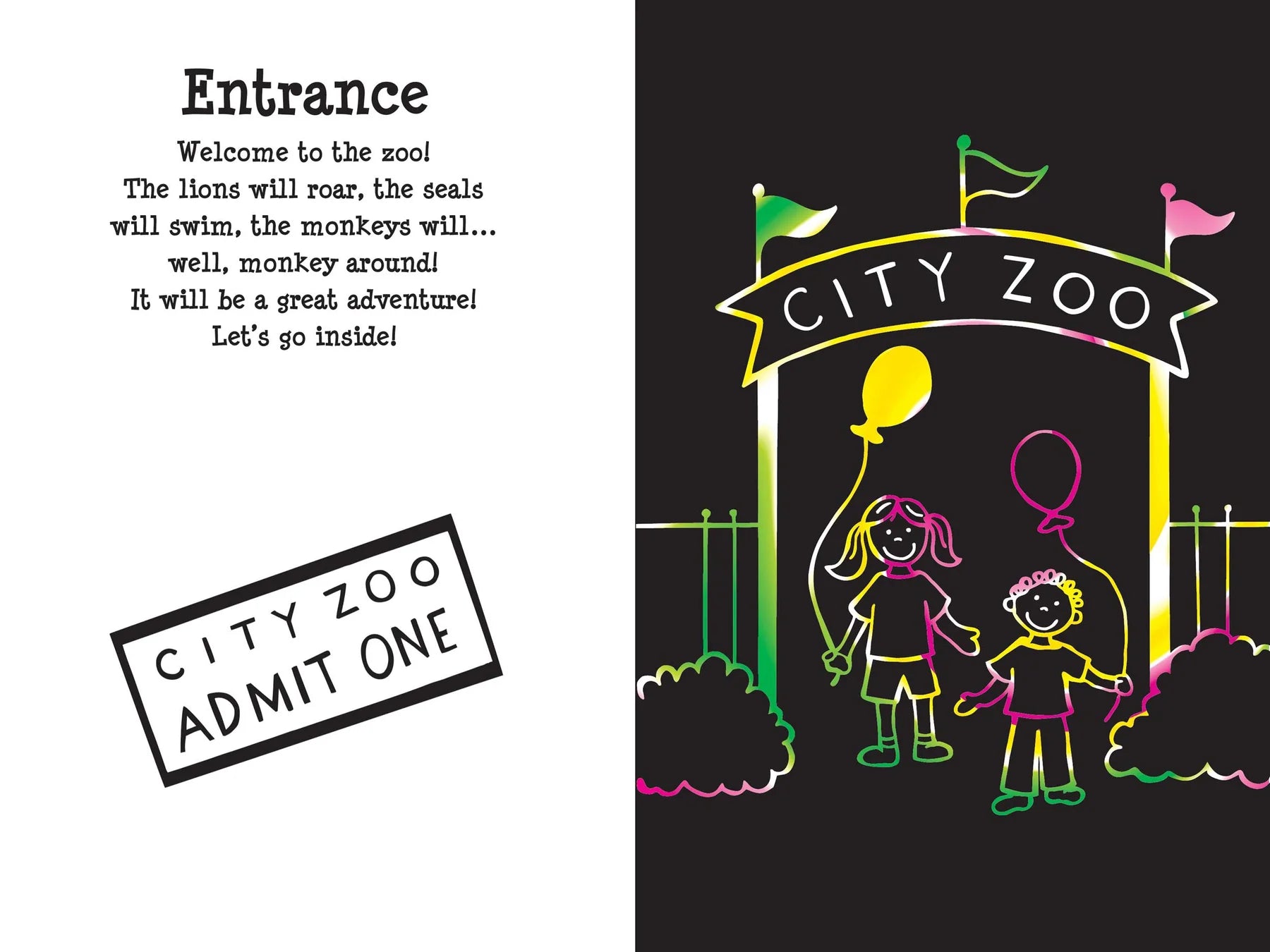 Peter Pauper Press - Scratch & Sketch At the Zoo