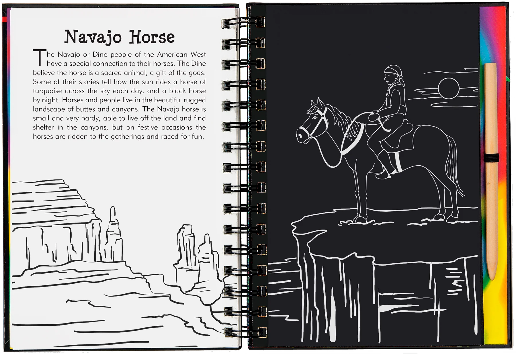Peter Pauper Press - Scratch & Sketch Horses