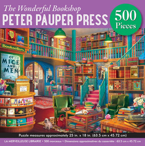Peter Pauper Press - Puzzle The Wonderful Bookshop 500 Piece