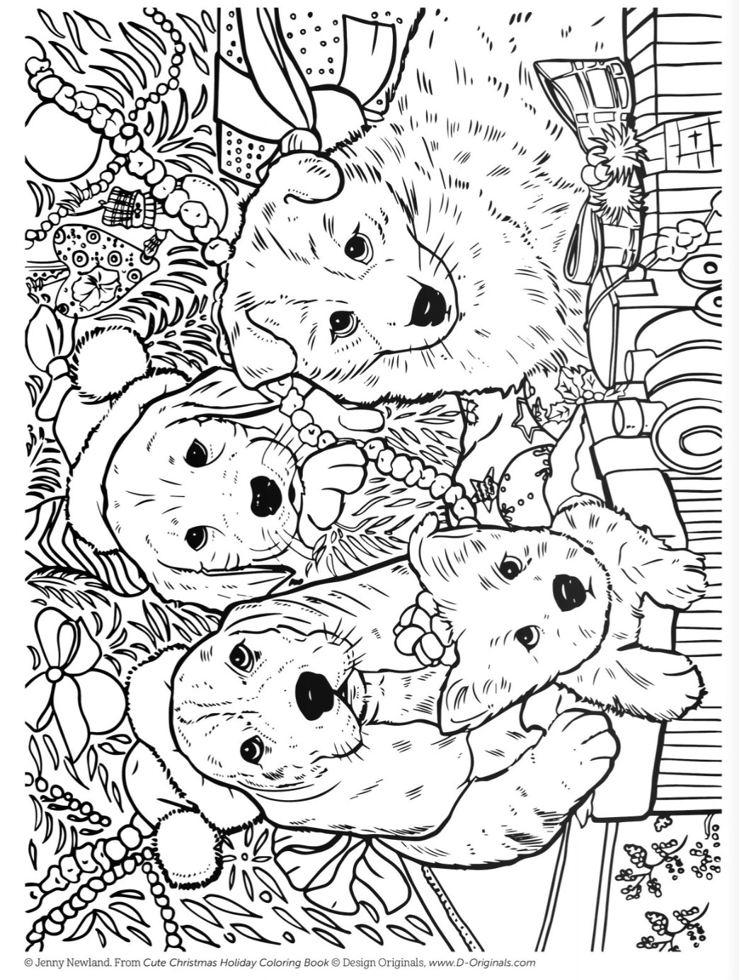Wellspring- Coloring Book - Cute Christmas