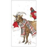 Mary Lake Thompson - Towel Winter Goat Chicken