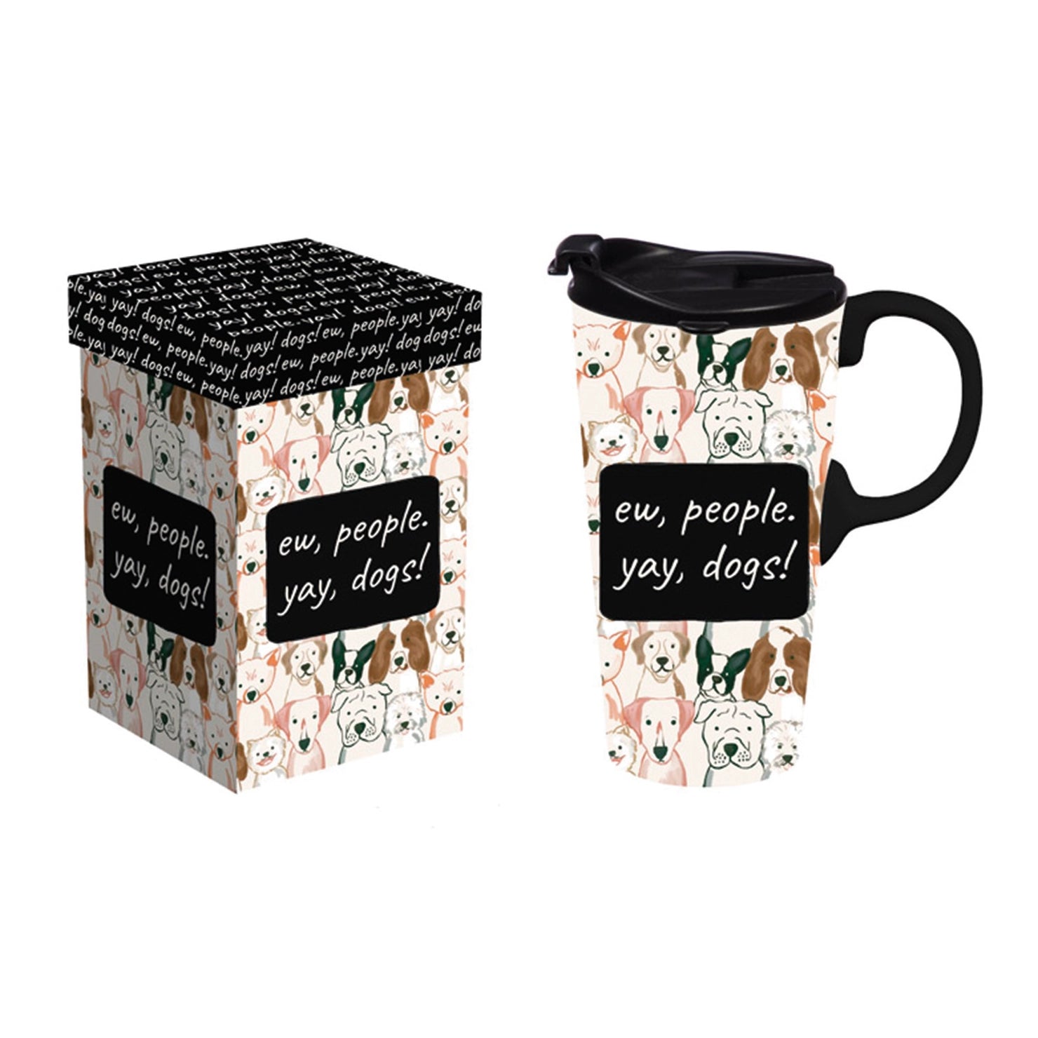 Evergreen Enterprises - Travel Cup Yay Dogs!