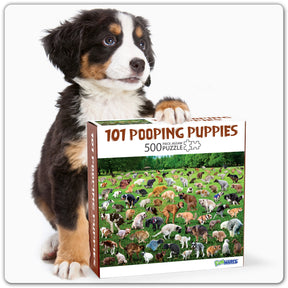 Funware - 101 Pooping Puppies 500 Piece Puzzle - Southern Agriculture 