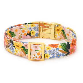 The Foggy Dog - Dog Collar Rifle Paper Co x TFD	Marguerite w/ Gold Hardware
