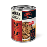 Champion Petfoods, Acana - All Dog Breeds, All Life Stages Premium Chunks, Beef Recipe in Bone Broth - Southern Agriculture 