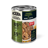 Champion Petfoods, Acana - All Dog Breeds, All Life Stages   Premium Chunks, Pork Recipe in Bone Broth - Southern Agriculture 