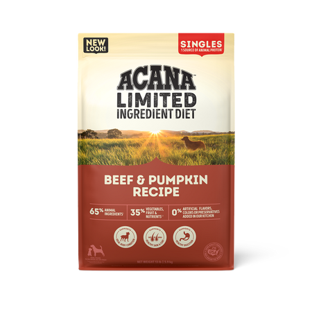 Champion Petfoods Acana Singles - All Dog Breeds, All Life Stages Singles, Beef & Pumpkin Recipe - Southern Agriculture 
