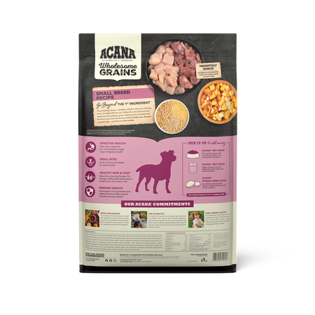 Champion Petfoods Acana - Small breeds, Adult - Wholesome Grains, Small Breed Recipe Dry Dog Food - Southern Agriculture 