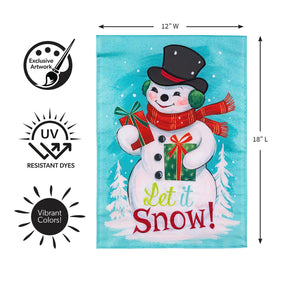 Evergreen Enterprises - Flag Heartfelt Cheer Snowman