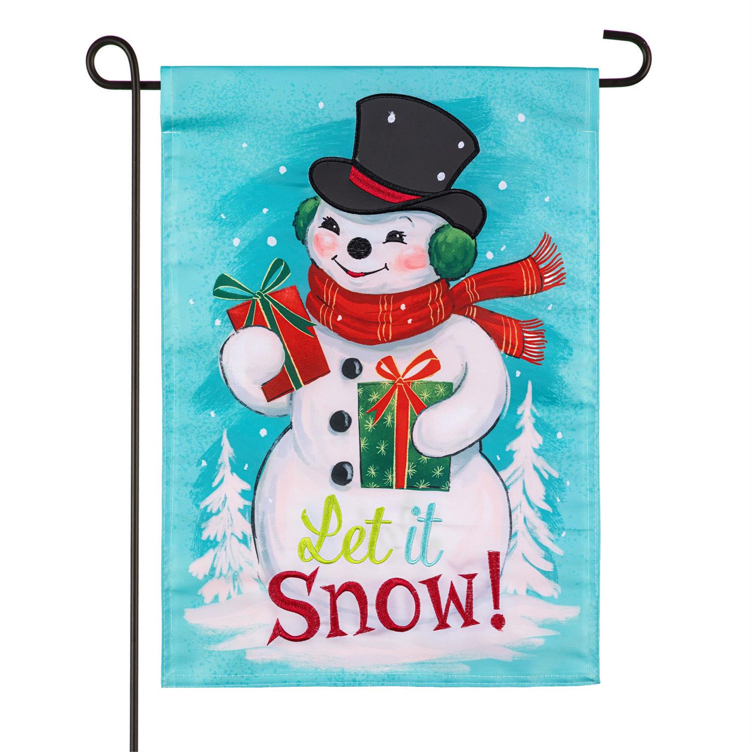 Evergreen Enterprises - Flag Heartfelt Cheer Snowman