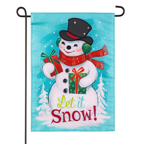 Evergreen Enterprises - Flag Heartfelt Cheer Snowman