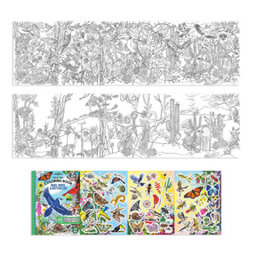 eeBoo - Coloring Book FoldOut - Bugs, Birds, & Butterflies