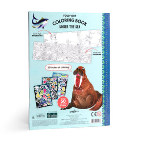 eeBoo - Coloring Book FoldOut - Under the Sea