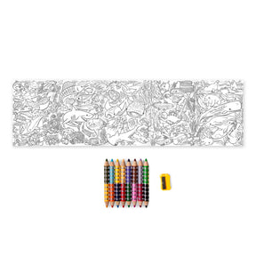 eeBoo - Biggie Pencils with Fold-Out Mini Mural - Under the Sea