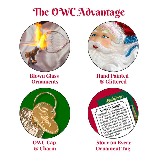 Old World Christmas - Axolotl with Candy Cane Ornament