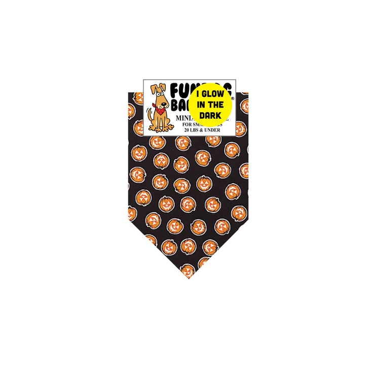 FunDog Bandanas - Dog Bandana All Over Glow Pumpkins