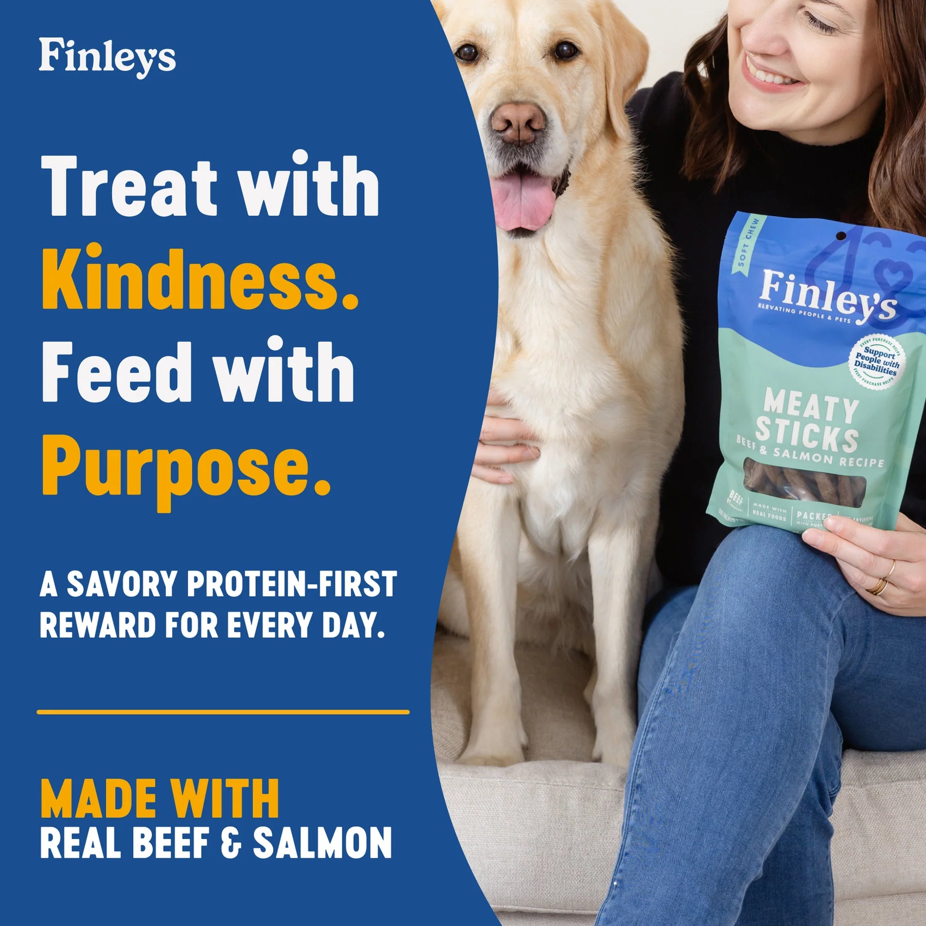 Finley's - Meaty Sticks Beef & Salmon
