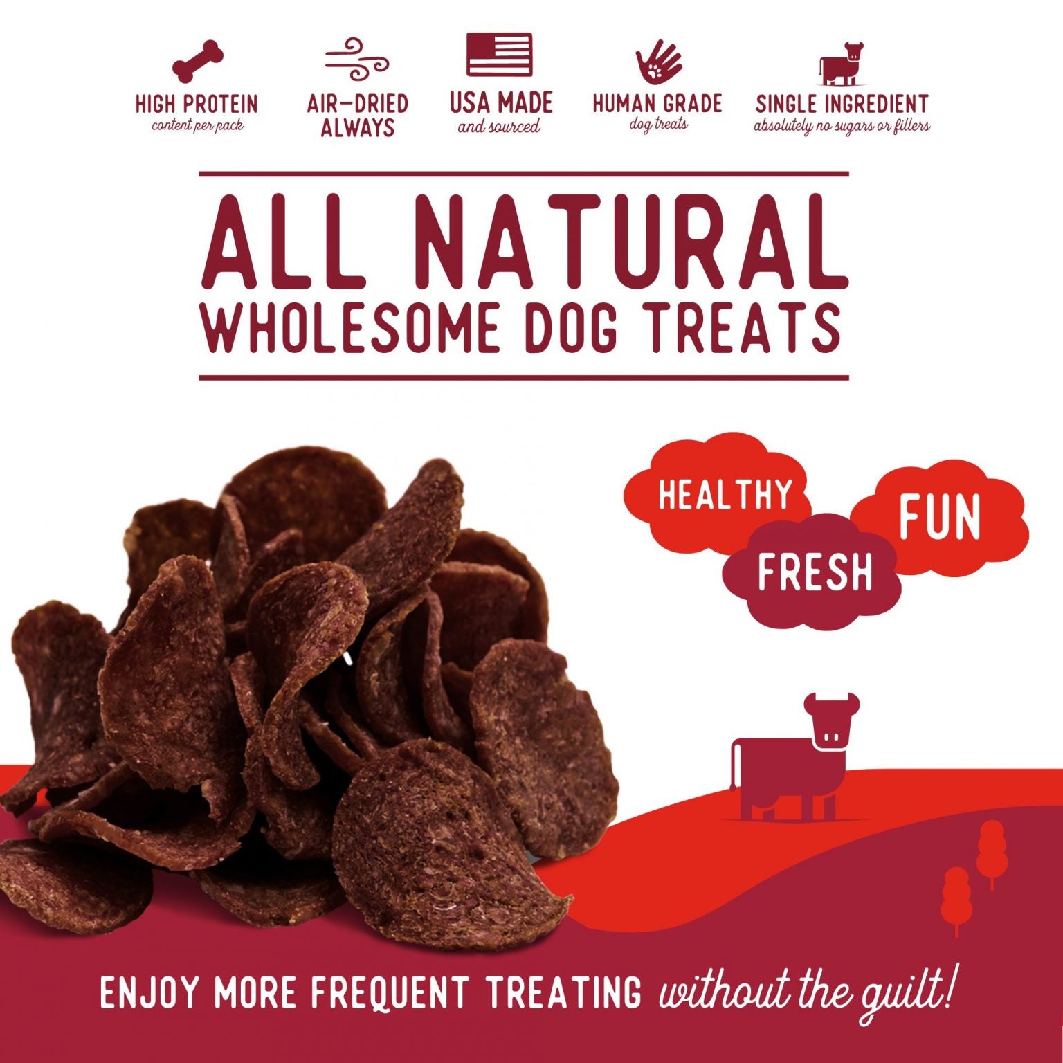 Beg & Barker - Beef Heart Chips Dog Treats