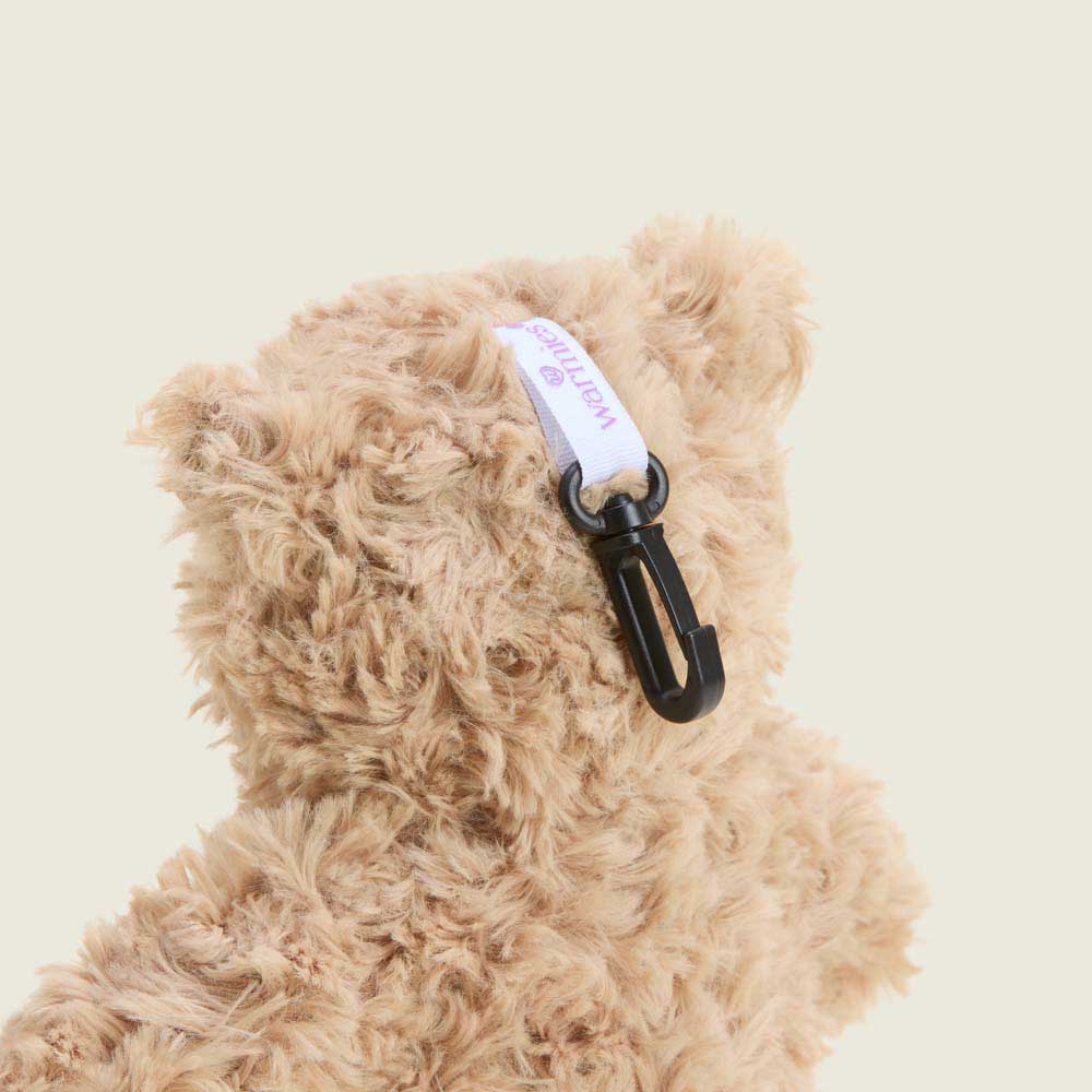Warmies Bag Charm Bear Brown