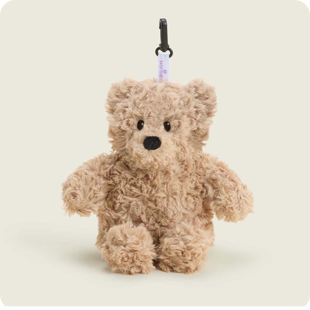 Warmies Bag Charm Bear Brown