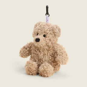 Warmies Bag Charm Bear Brown
