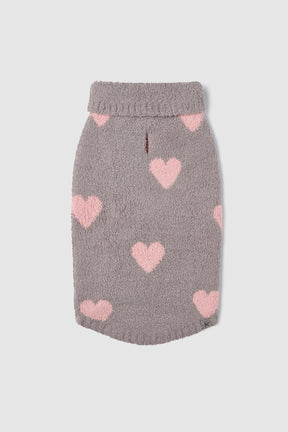 Barefoot Dreams - CozyChic Heart Print Pet Sweater