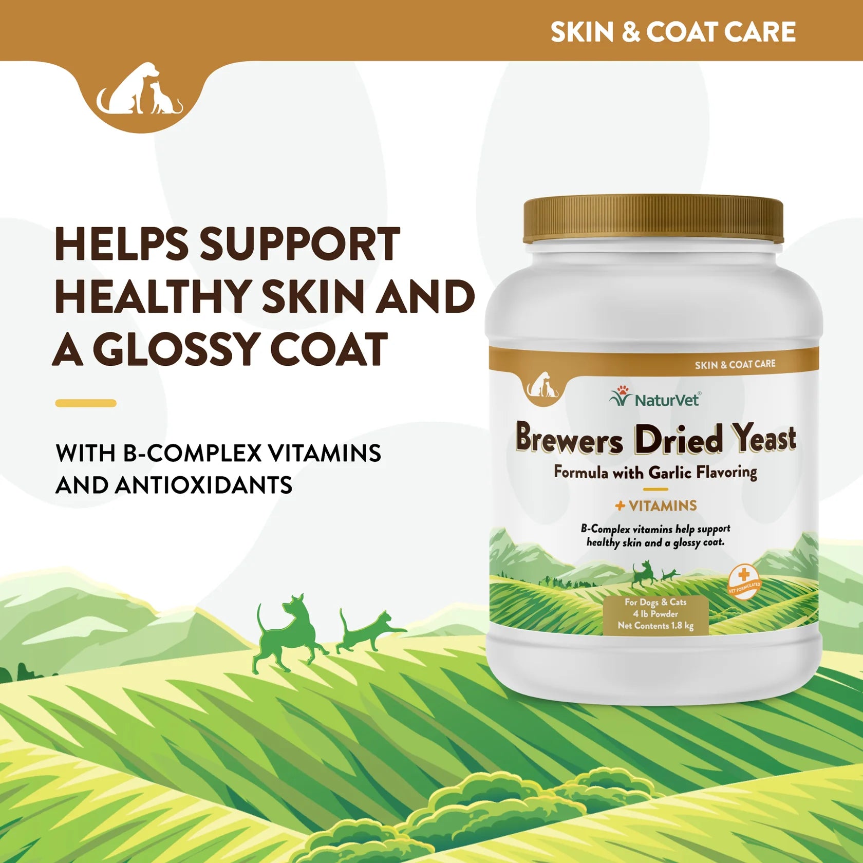 NaturVet - Brewer's Yeast & Garlic Powder by NaturVet