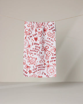 Geometry - Bar Towel Valentines Affirmations