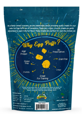 Wild Meadow Farms -  Egg Puffs Cheddar Cheese Dog Treat's