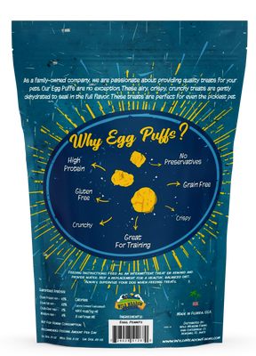 Wild Meadow Farms -  Egg Puffs Peanut Butter Dog Treat's
