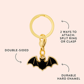The Foggy Dog - Dog Charm Two Sided For Collar Bat