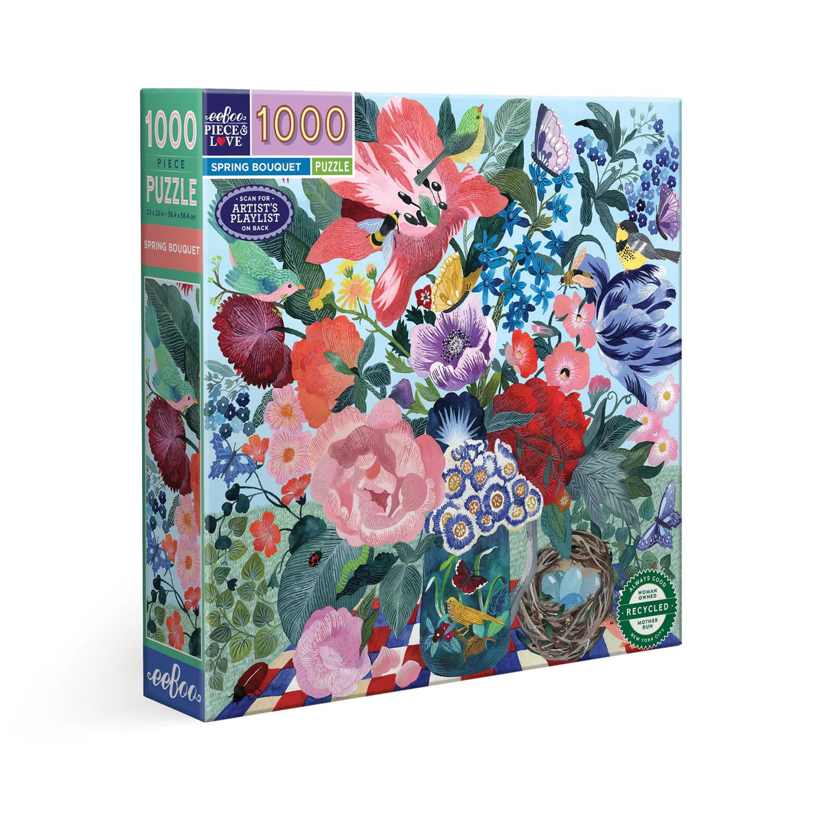 eeBoo - Puzzle Spring Bouquet