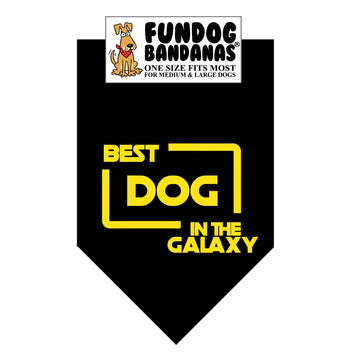 FunDog Bandanas - Dog Bandana Best Dog in the Galaxy