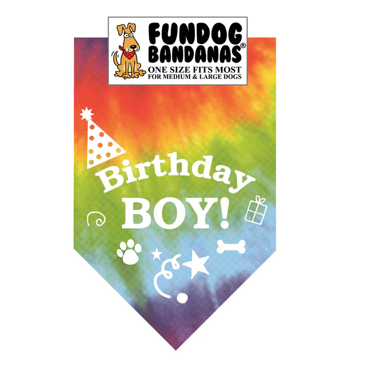 FunDog Bandanas - Dog Bandana Birthday Boy