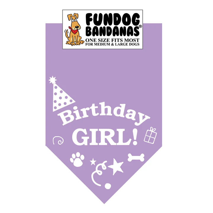 FunDog Bandanas - Dog Bandana Birthday Girl