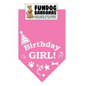 FunDog Bandanas - Dog Bandana Birthday Girl