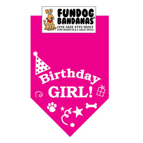 FunDog Bandanas - Dog Bandana Birthday Girl
