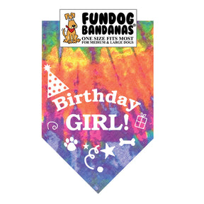 FunDog Bandanas - Dog Bandana Birthday Girl