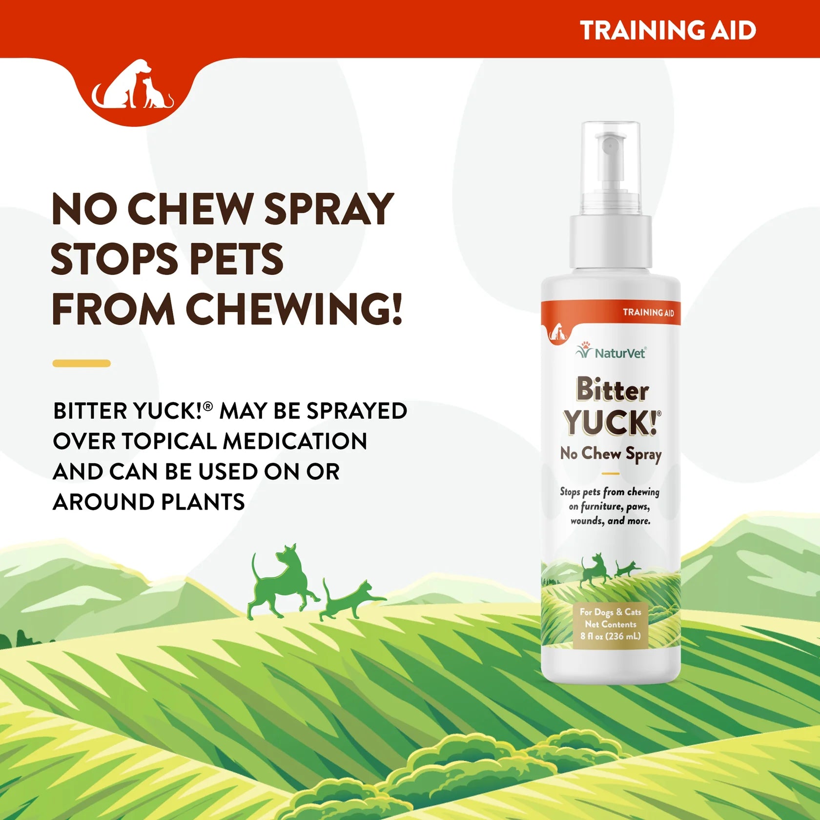 NaturVet - Bitter Yuck No Chew Spray