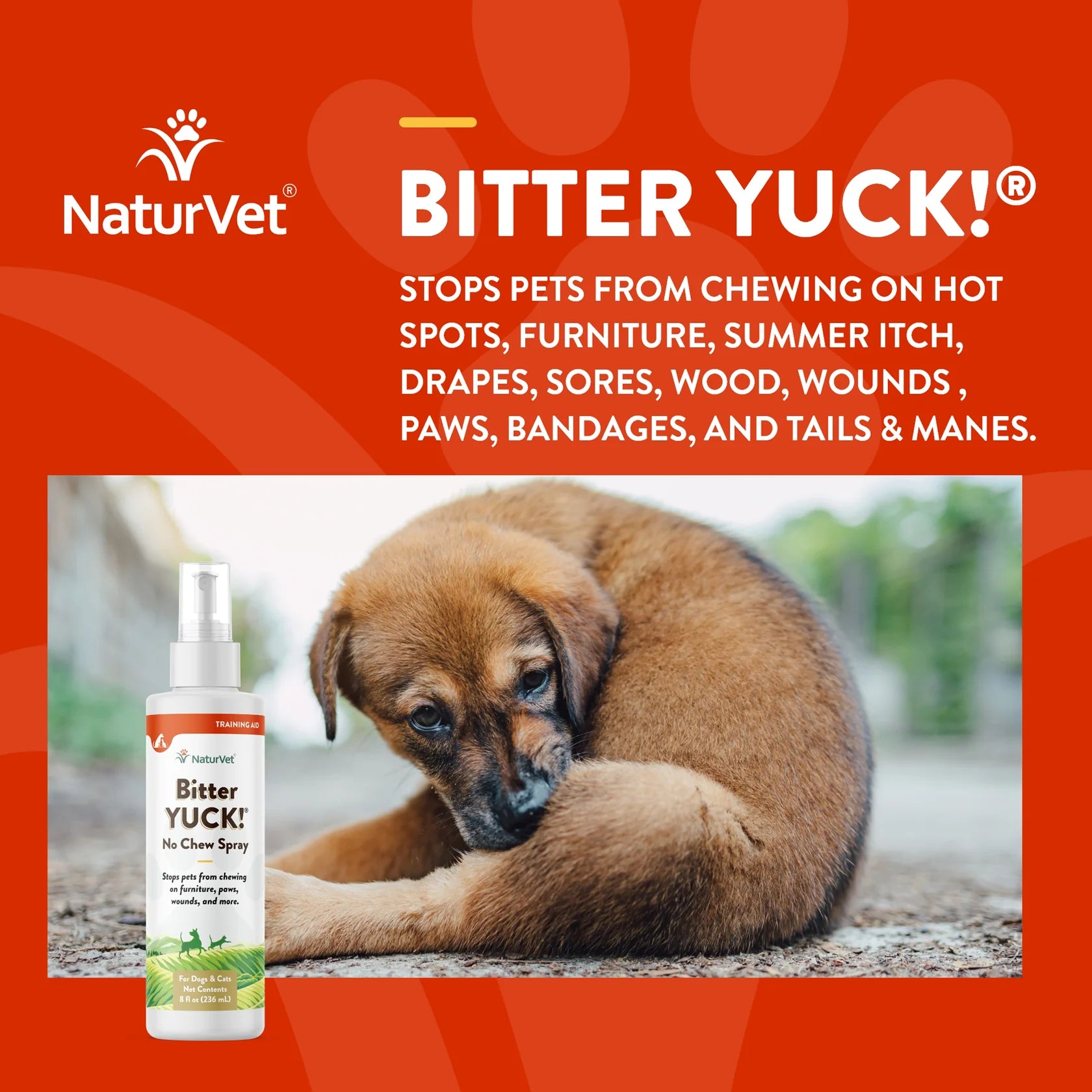 NaturVet - Bitter Yuck No Chew Spray