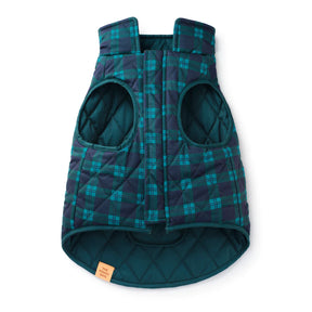 The Foggy Dog - Dog Jacket Black Watch Plaid Reversible