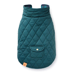 The Foggy Dog - Dog Jacket Black Watch Plaid Reversible