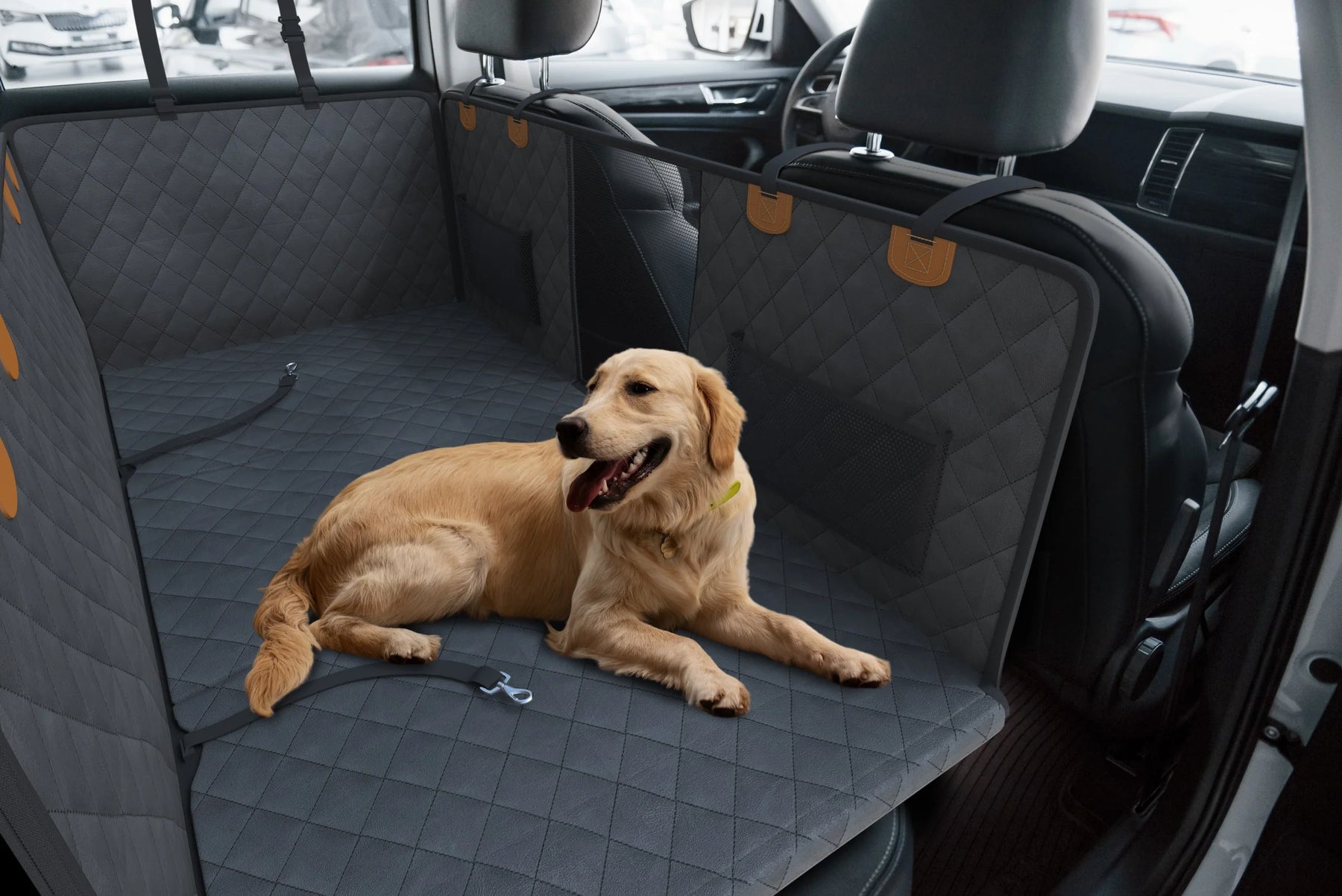Katziela - Seat Guard Waterproof BackSeat with Mesh Window Storage